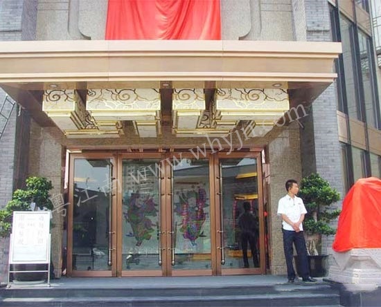 不銹鋼地簧門